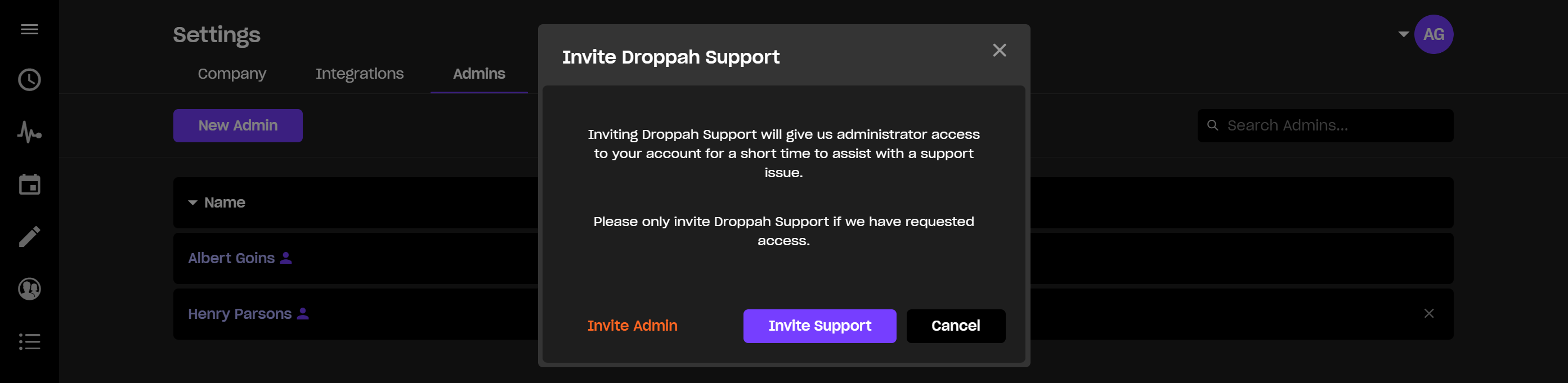 Adding_Admins_-_Confirm_Invite_Droppah_Support.png